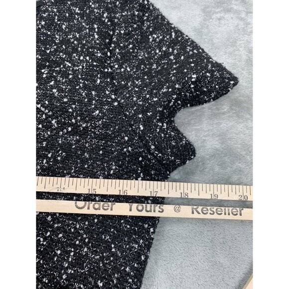 Hailey 23 Womens Medium Black Sparkle A-Line Dress Short Sleeve Zippered Back - Picture 5 of 9